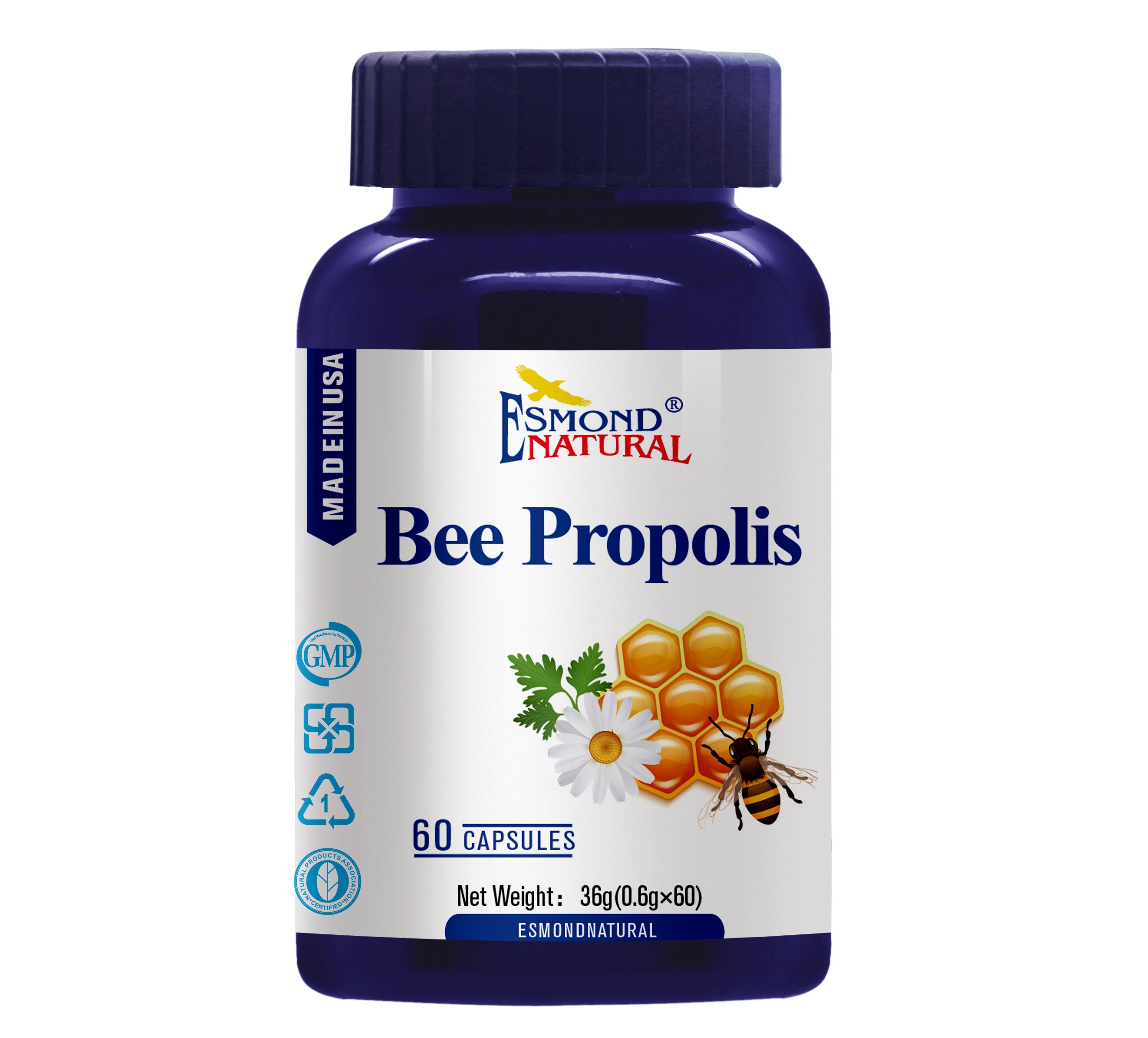 Esmond Natural BEE PROPOLIS 500mg Dietary Supplement
