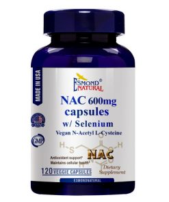 Esmond Natural NAC 600mg of N-Acetyl L-Cysteine Capsules